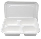 Bagasse Compostable 4 compartment tray lid