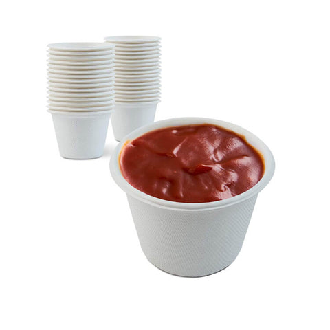 Compostable Bagasse Sauce cup (2oz)