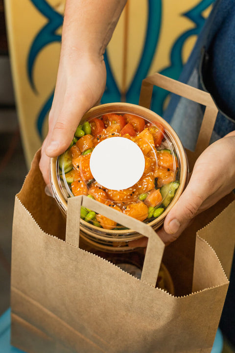 delivery-biodegradable-containers-with-poke-mockup