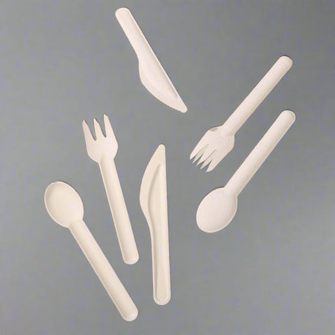 Compostable Bagasse Spoons